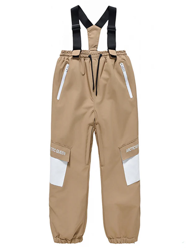 Kid's Unisex Mountain Lover Waterproof Snow Pants Ski Bibs - Image 13