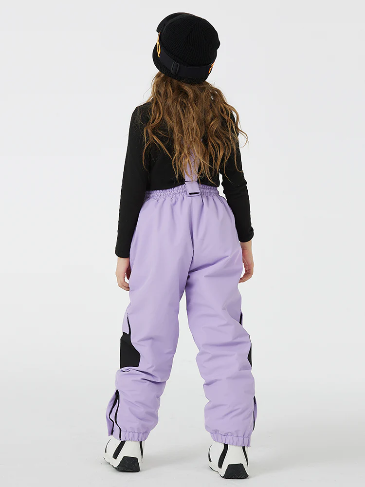 Kid's Unisex Mountain Lover Waterproof Snow Pants Ski Bibs - Image 2