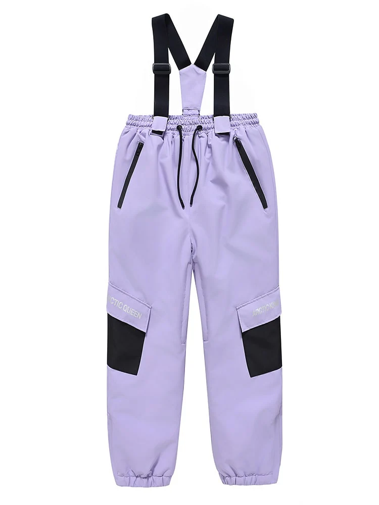 Kid's Unisex Mountain Lover Waterproof Snow Pants Ski Bibs - Image 3