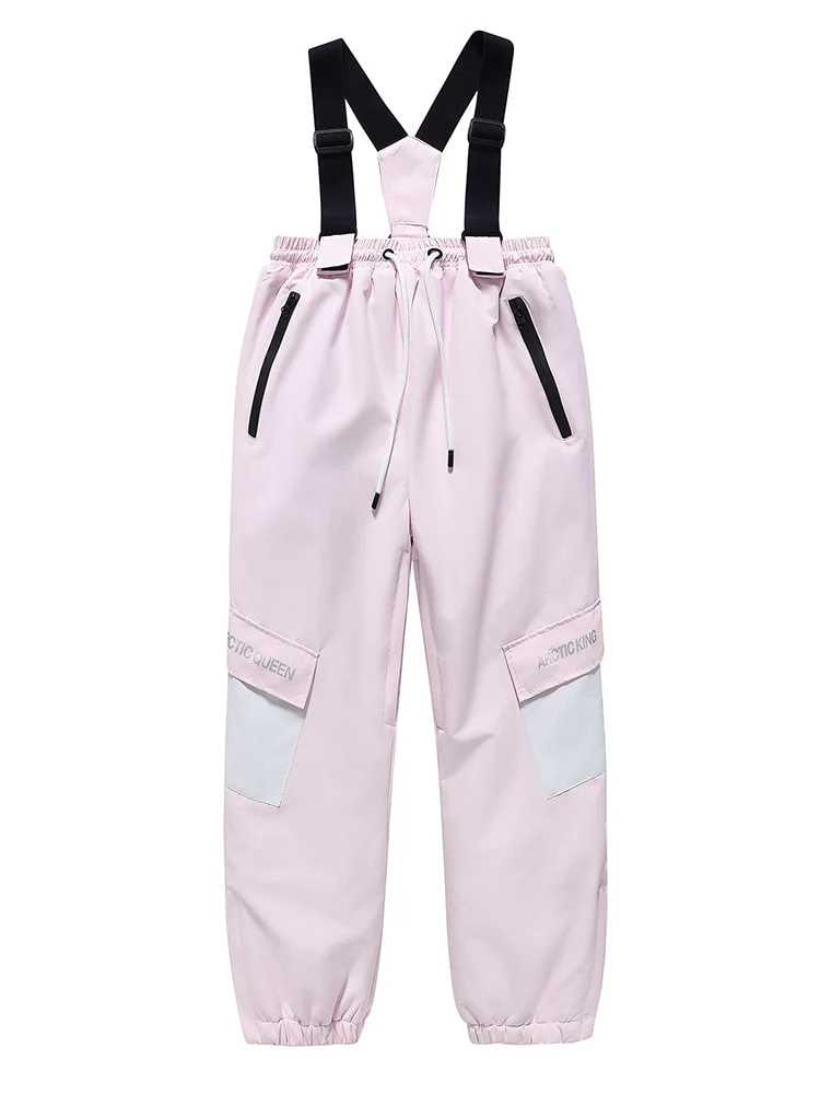 Kid's Unisex Mountain Lover Waterproof Snow Pants Ski Bibs - Image 6