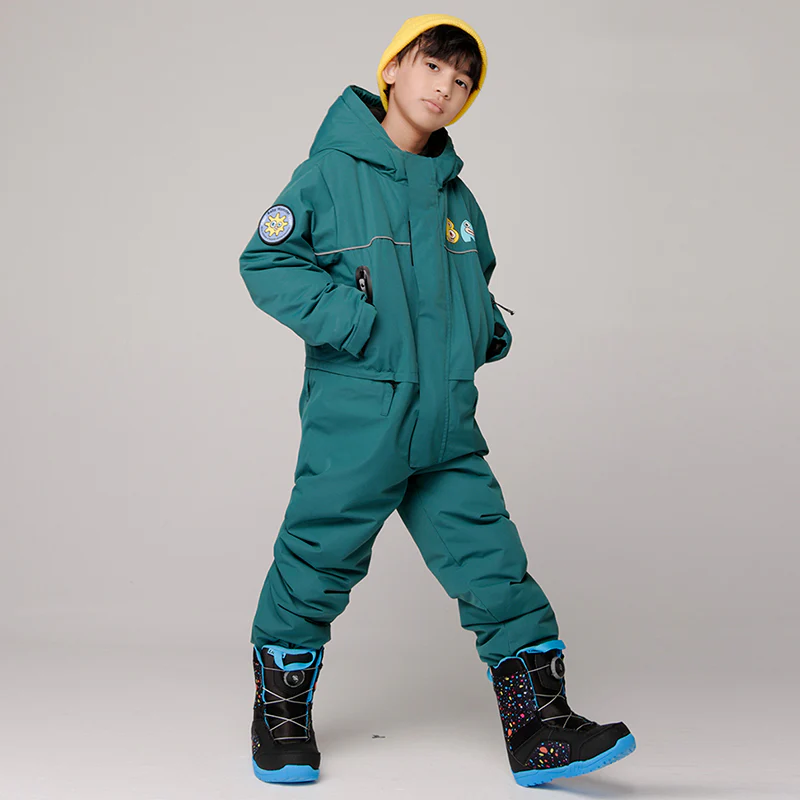 LD Ski Boys New Style Fashion Ski Suits Winter One Piece Jumpsuit Snowsuits - Image 4