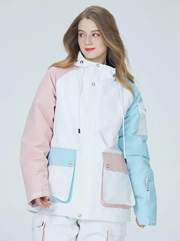 Men's Arctic Queen Divided Sky Colorblock Snow Jacket - Image 12