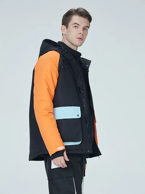 Men's Arctic Queen Divided Sky Colorblock Snow Jacket - Image 9