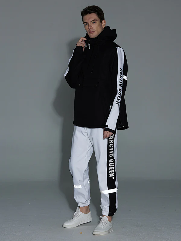 Men's Arctic Queen Winter Guide Stripe Reflective Snow Suits - Image 4