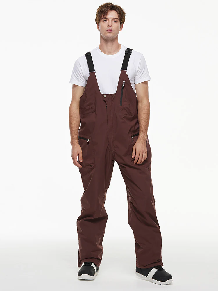 Men's Backcountry Mountain Chill Waterproof Cargo Snow Bib Overalls - Image 2