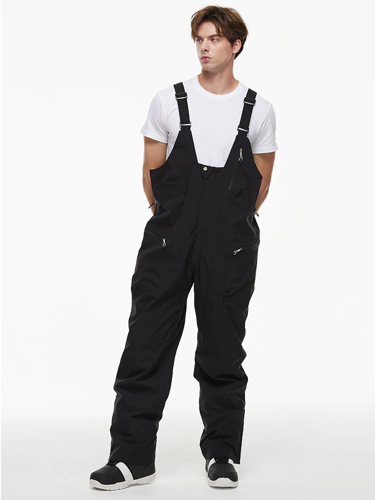 Men's Backcountry Mountain Chill Waterproof Cargo Snow Bib Overalls - Image 4