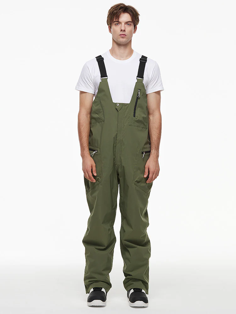 Men's Backcountry Mountain Chill Waterproof Cargo Snow Bib Overalls - Image 5