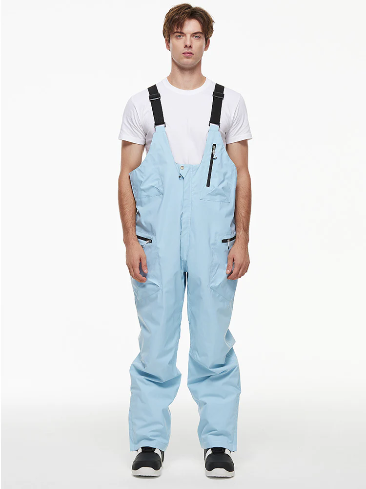 Men's Backcountry Mountain Chill Waterproof Cargo Snow Bib Overalls - Image 9