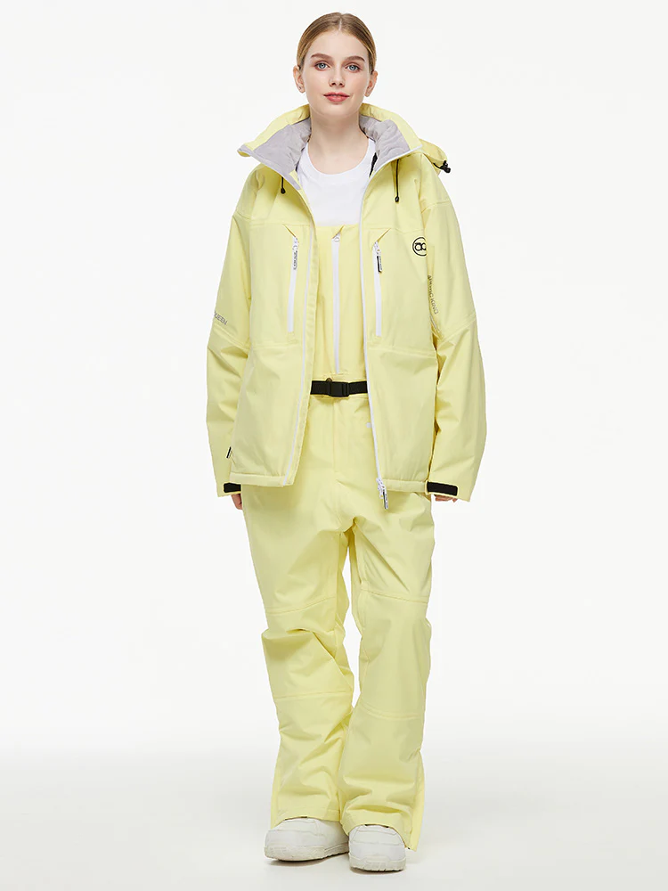 Women's Arctic Queen Mountain Windbreaker Thermal Snow Suits with Overalls Bibs - Image 13