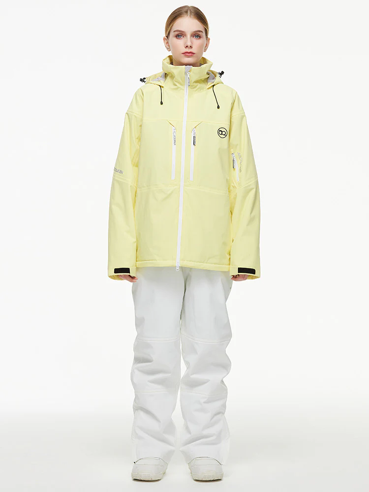 Women's Arctic Queen Mountain Windbreaker Thermal Snow Suits with Overalls Bibs - Image 18