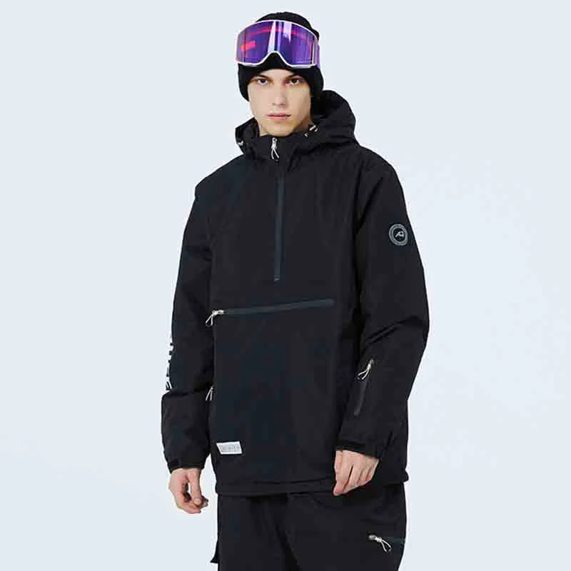 Men's Mountain Challenger Half-Zip Anorak Snow Jacket - Image 3