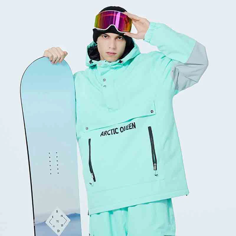 Men's Mountain Challenger Half-Zip Anorak Snow Jacket - Image 9