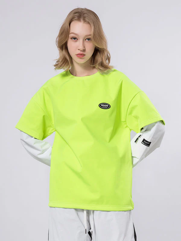 Men's Dook Snow Fake Two Crew Neck Sweater - Image 6