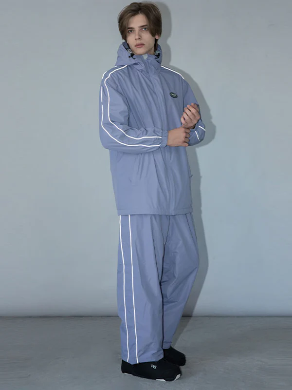 Men's Dook Snow Track Stripe Snowboard Jacket & Pants Snowsuit - Image 10