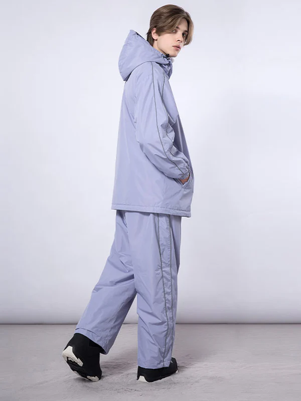 Men's Dook Snow Track Stripe Snowboard Jacket & Pants Snowsuit - Image 12