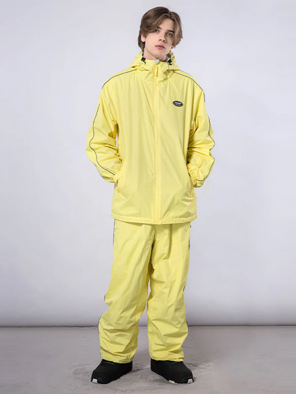 Men's Dook Snow Track Stripe Snowboard Jacket & Pants Snowsuit - Image 13