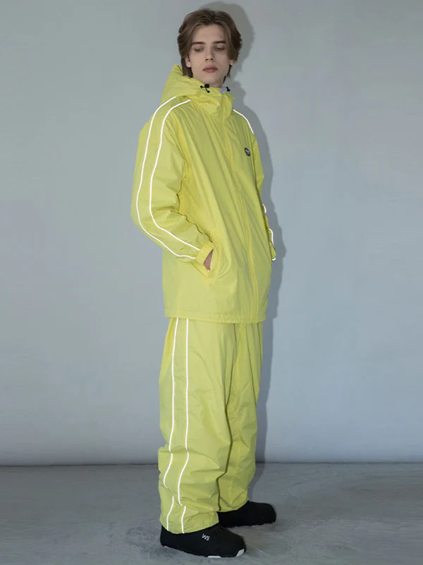 Men's Dook Snow Track Stripe Snowboard Jacket & Pants Snowsuit - Image 14