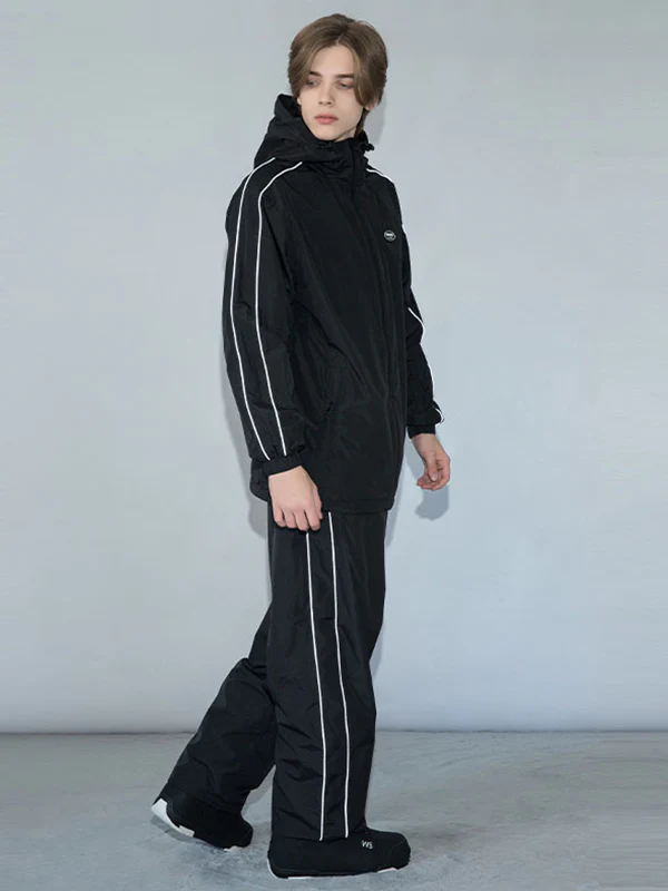 Men's Dook Snow Track Stripe Snowboard Jacket & Pants Snowsuit - Image 5