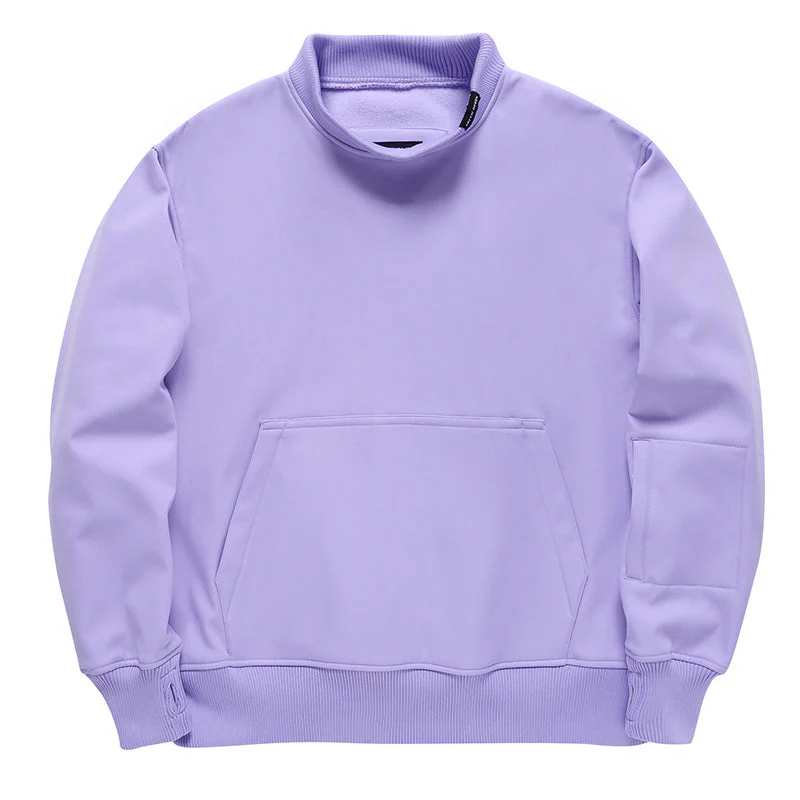 Men's Freestyle Round Neck Sweater Kangaroo Pocket Fleece Pullover - Image 3