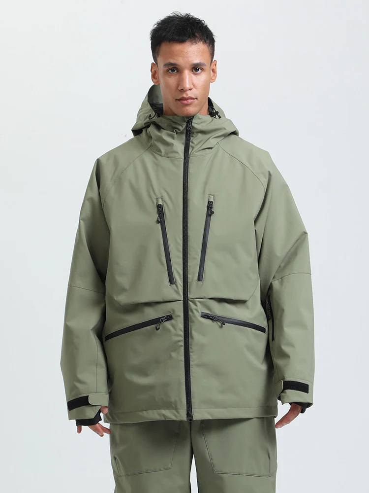 Men's Gsou Snow Durable Mountain Pro All Function Cargo Snow Jacket - Image 14