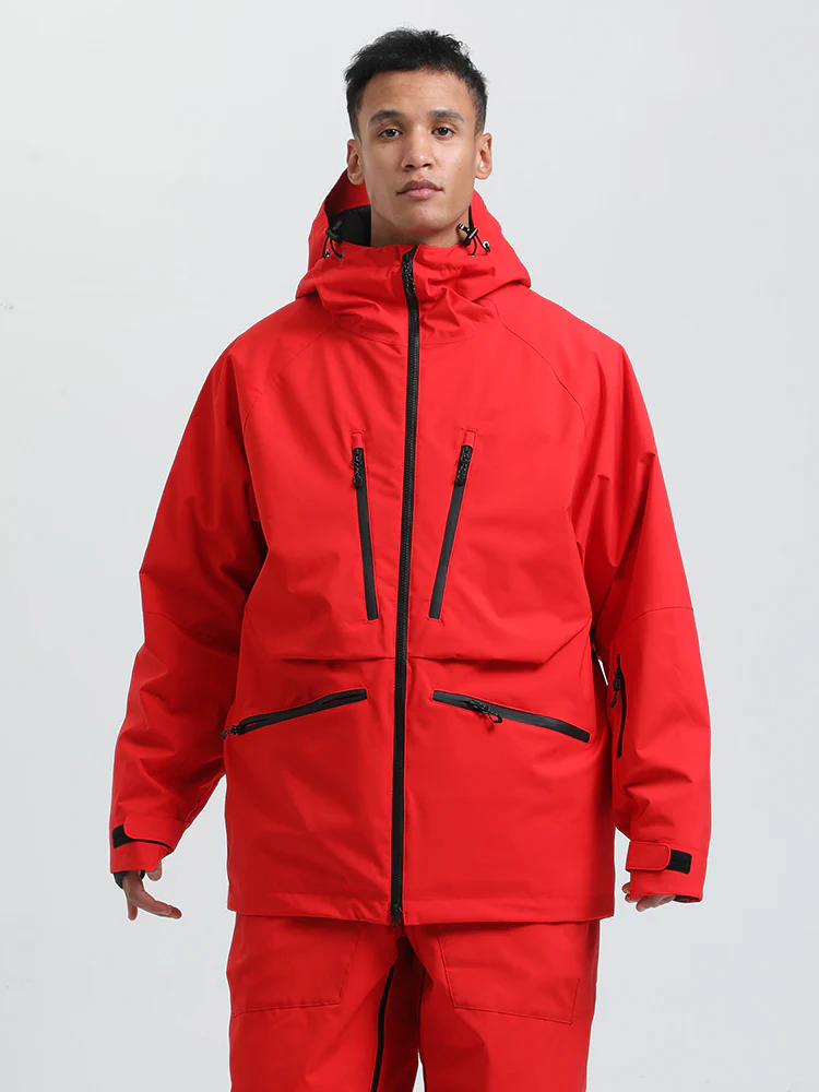 Men's Gsou Snow Durable Mountain Pro All Function Cargo Snow Jacket - Image 15