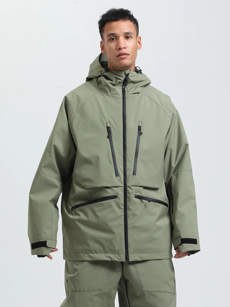 Men's Gsou Snow Durable Mountain Pro All Function Cargo Snow Jacket - Image 17