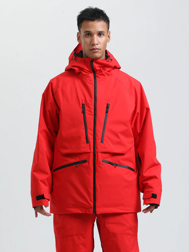 Men's Gsou Snow Durable Mountain Pro All Function Cargo Snow Jacket - Image 18