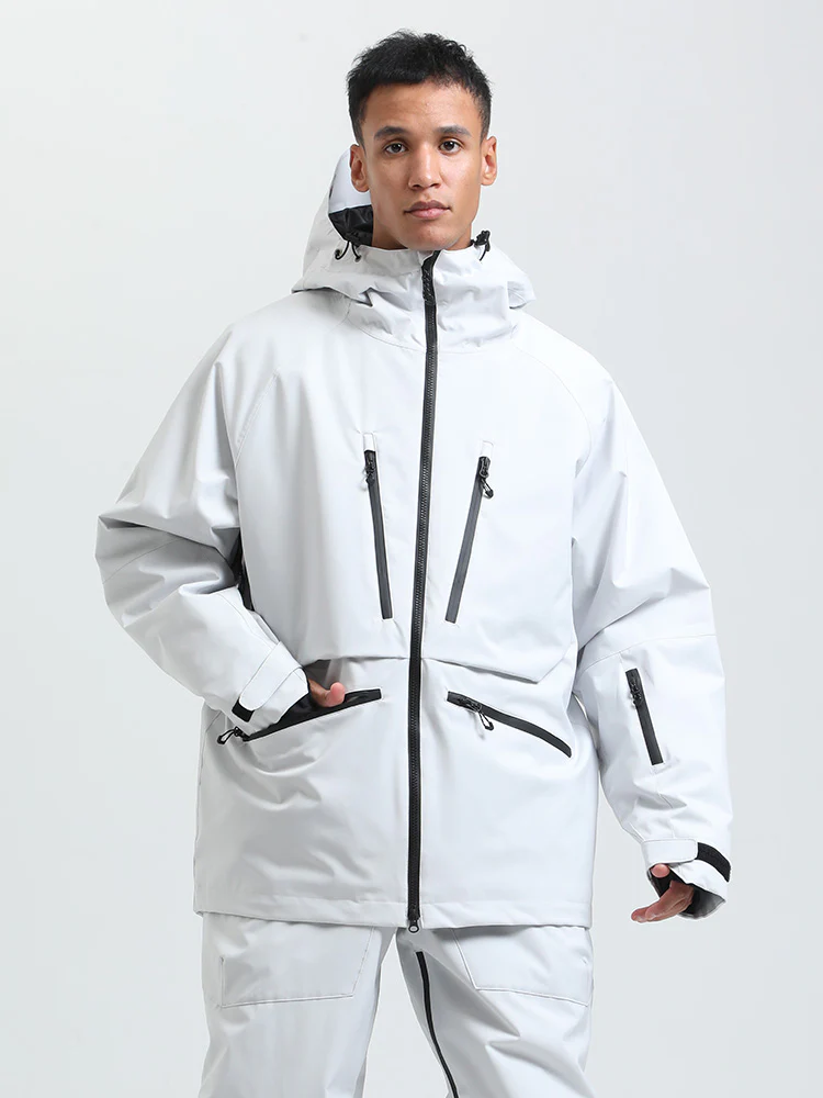 Men's Gsou Snow Durable Mountain Pro All Function Cargo Snow Jacket - Image 19
