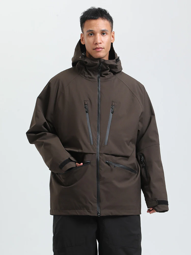 Men's Gsou Snow Durable Mountain Pro All Function Cargo Snow Jacket - Image 21
