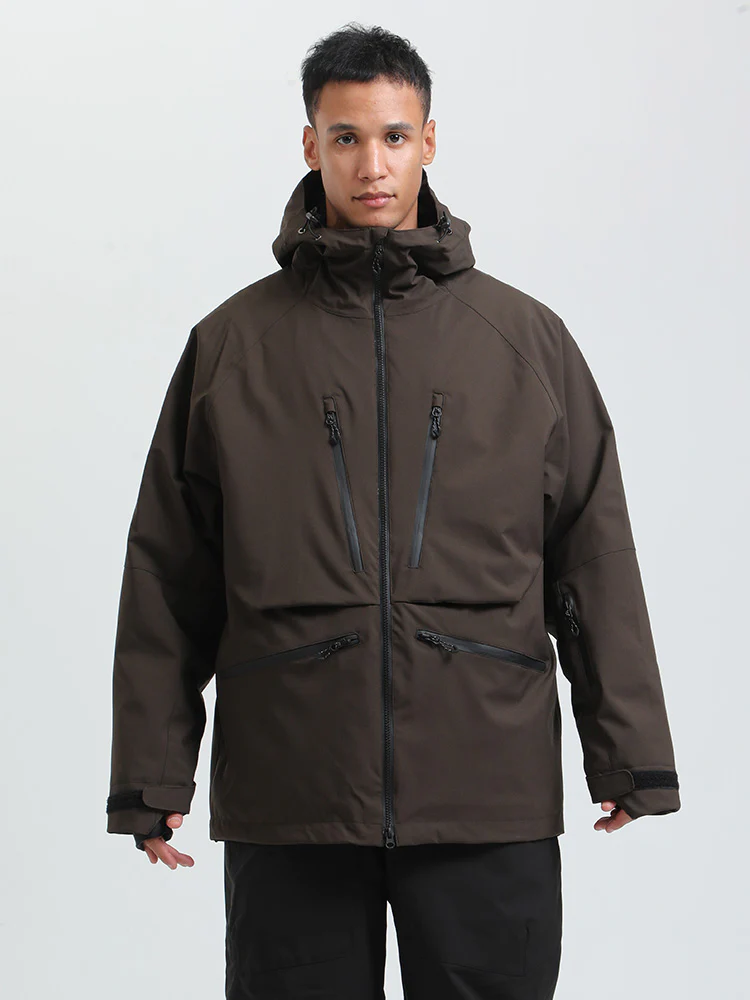 Men's Gsou Snow Durable Mountain Pro All Function Cargo Snow Jacket - Image 22