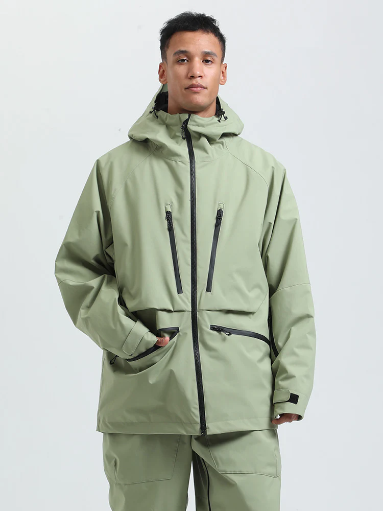 Men's Gsou Snow Durable Mountain Pro All Function Cargo Snow Jacket - Image 23