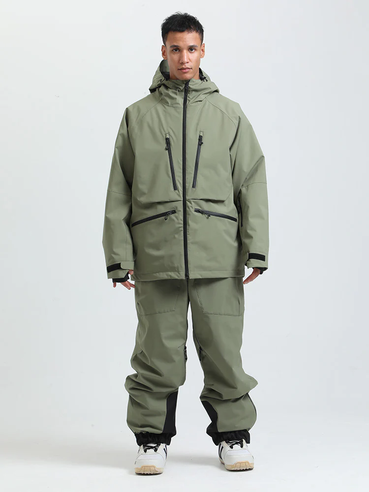 Men's Gsou Snow Durable Mountain Pro All Function Cargo Snow Suit - Image 17