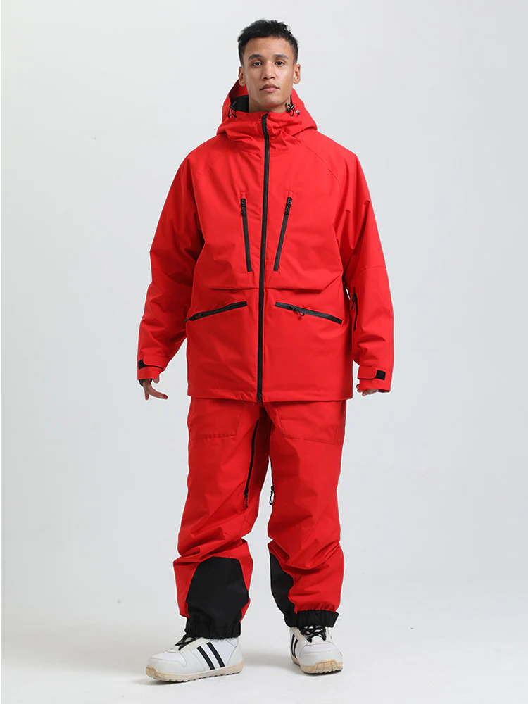 Men's Gsou Snow Durable Mountain Pro All Function Cargo Snow Suit - Image 29