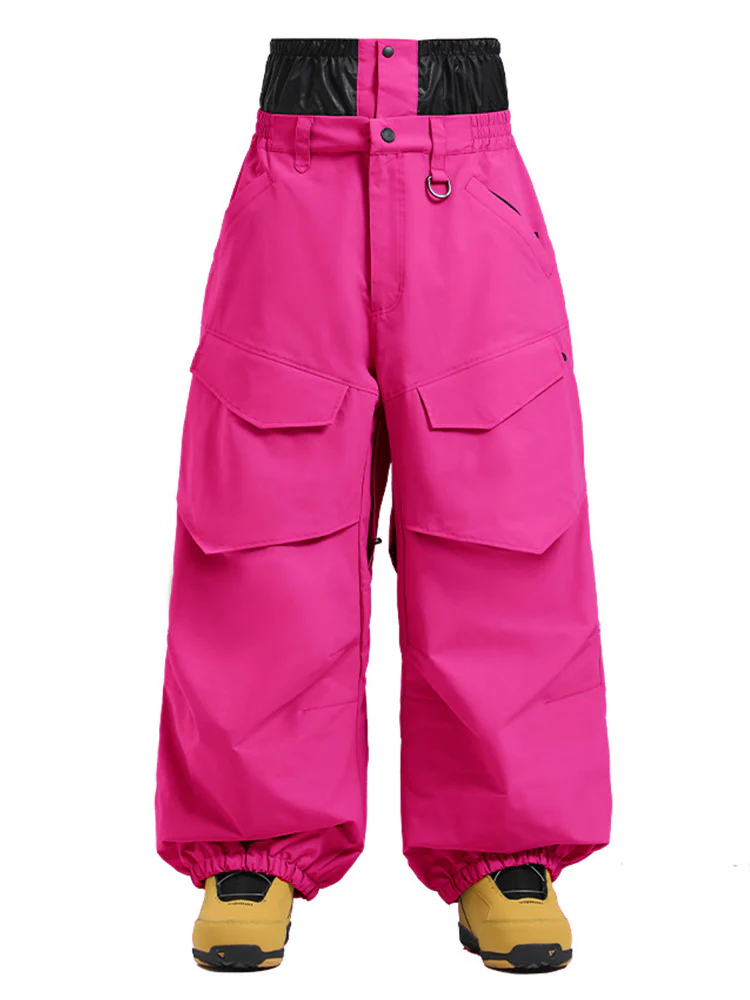 Men's Gsou Snow Urban Slope KneeFlex Cargo Pockets Baggy Snow Pants - Image 13