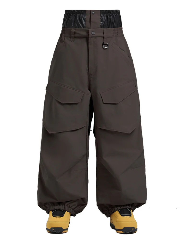 Men's Gsou Snow Urban Slope KneeFlex Cargo Pockets Baggy Snow Pants - Image 15