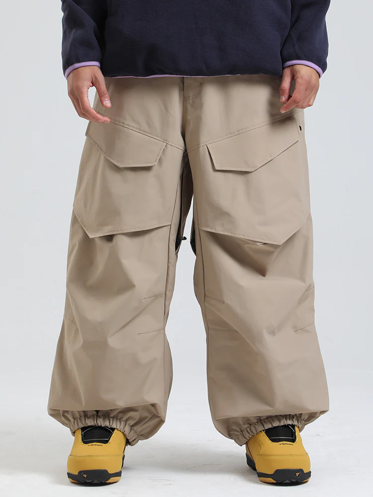 Men's Gsou Snow Urban Slope KneeFlex Cargo Pockets Baggy Snow Pants - Image 6