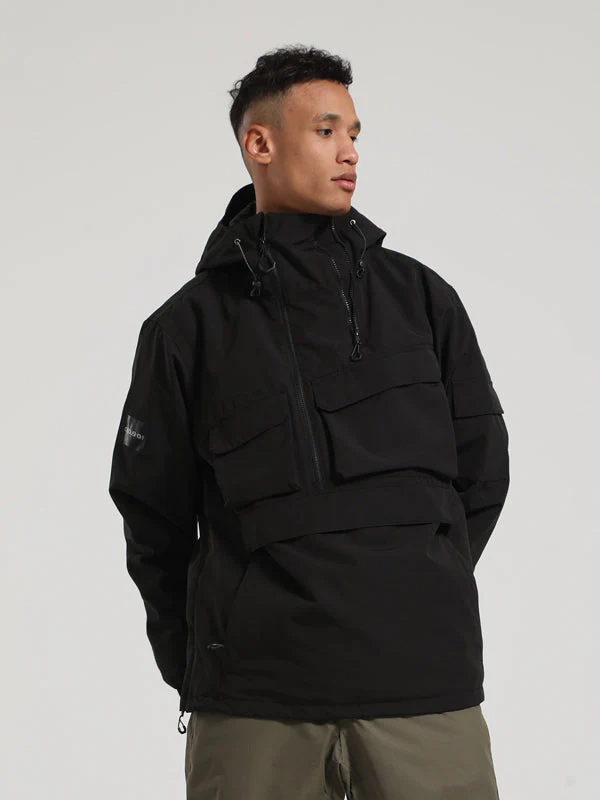 Men's Gsou Snow Winter Action Cargo Anorak Snow Jacket - Image 6