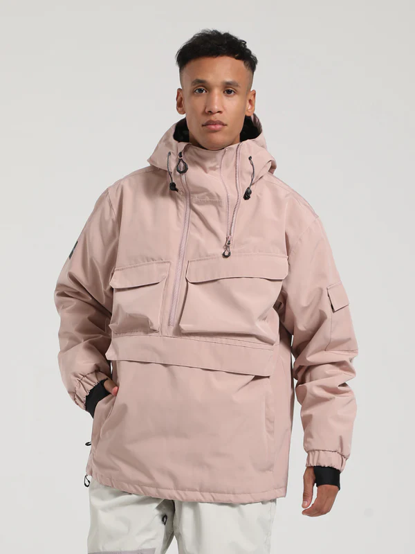 Men's Gsou Snow Winter Action Cargo Anorak Snowboard Jacket - Image 10