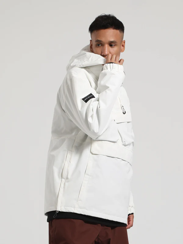 Men's Gsou Snow Winter Action Cargo Anorak Snowboard Jacket - Image 14