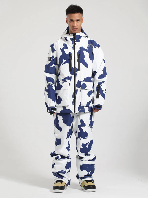 Men's Gsou Snow Winter Ranger Cargo Snow Jacket & Bibs Set - Image 4