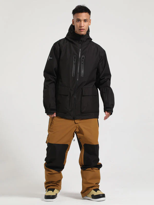 Men's Gsou Snow Winter Ranger Cargo Snow Jacket & Bibs Set - Image 5