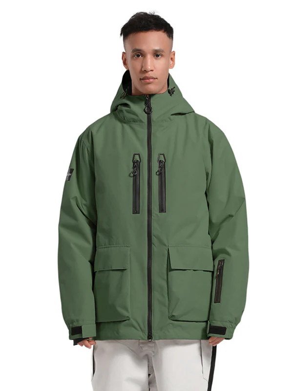Men's Gsou Snow Winter Ranger Cargo Snowboard Jacket - Image 12