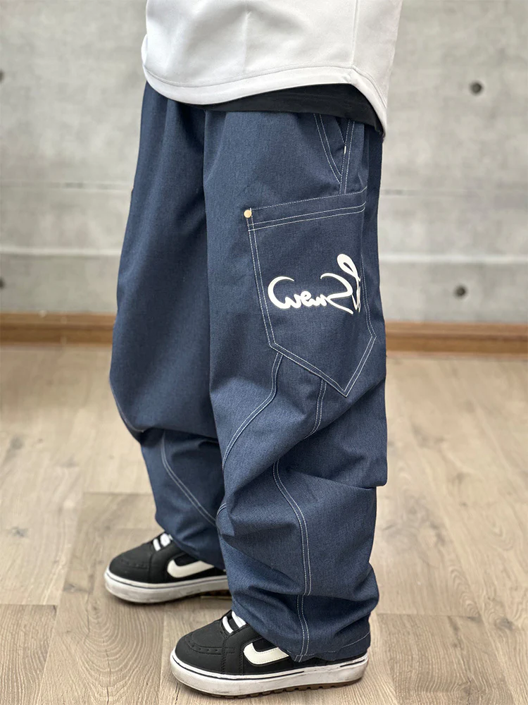 Men's John Snow West Coast Hip Snowboard Pants Denim Jeans - Image 3