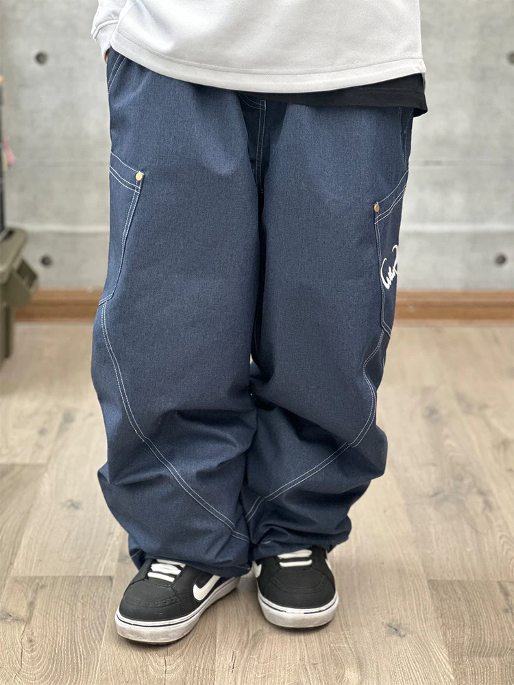 Men's John Snow West Coast Hip Snowboard Pants Denim Jeans - Image 4