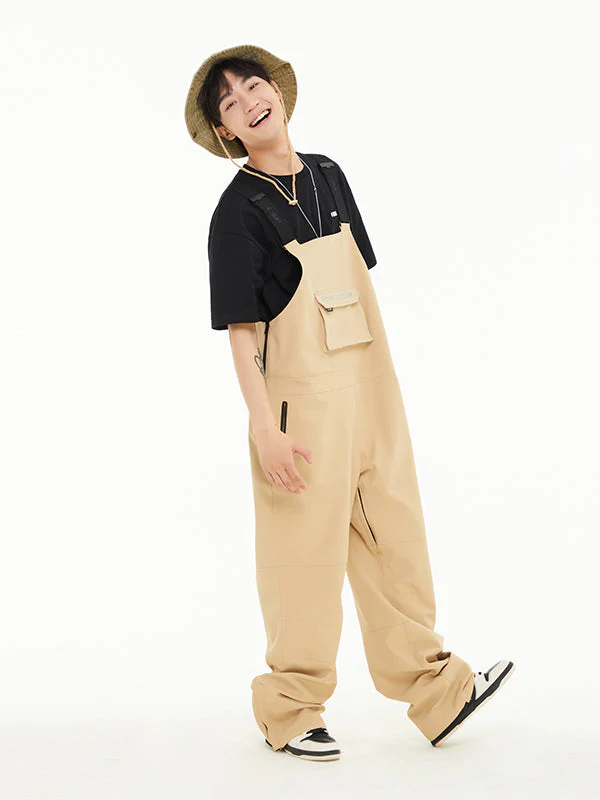 Men's LD Ski Winter Collective Cargo Snow Bibs Pants - Image 3