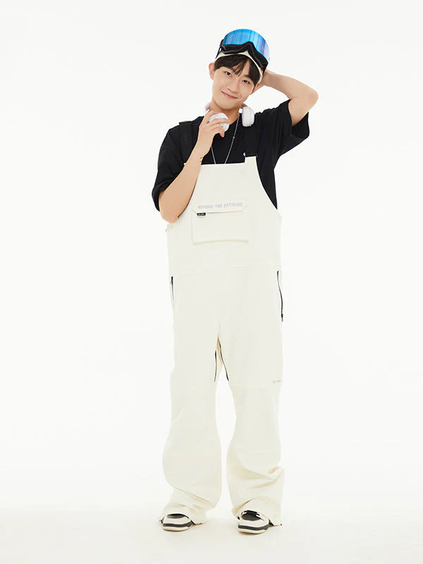 Men's LD Ski Winter Collective Cargo Snow Bibs Pants - Image 5