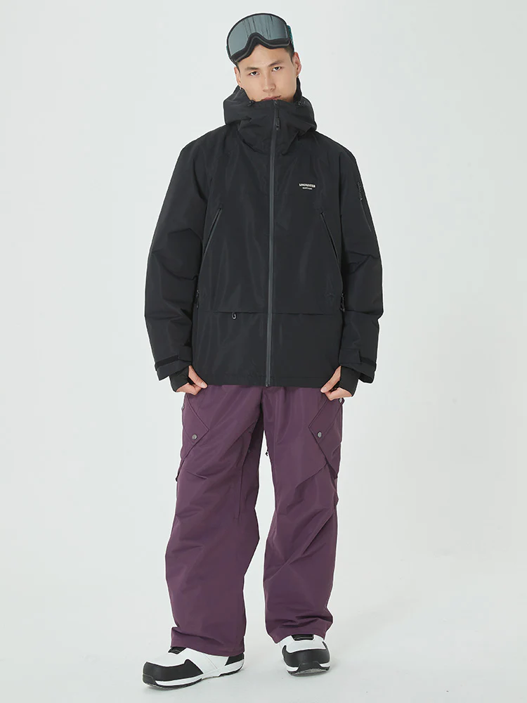 Men's Mountain Breaker Anorak Jacket with Swag Cargo Snowboard Pants - Image 3