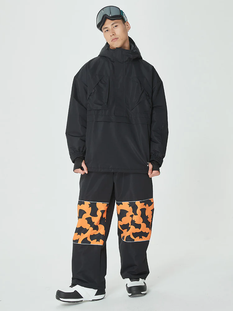 Men's Mountain Freerider Baggy Anorak Snowboard Jacket & Pants Set - Image 7