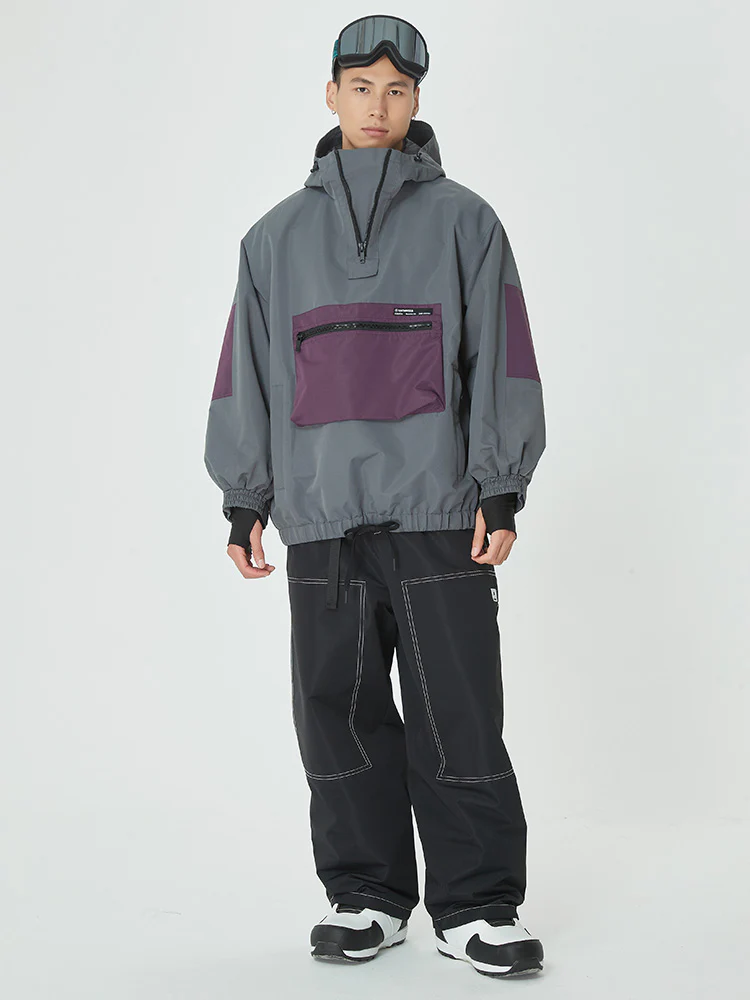 Men's Mountain Freerider Freestyle Snowsuits Baggy Snowboard Suit - Image 11