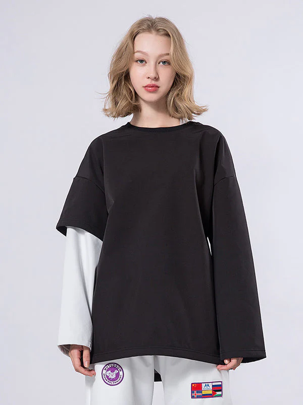Men's Mutu Snow Fake Two Crew Neck Sweater - Image 7